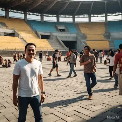 Lantai Conblock Untuk Stadion Lari Di Bantul